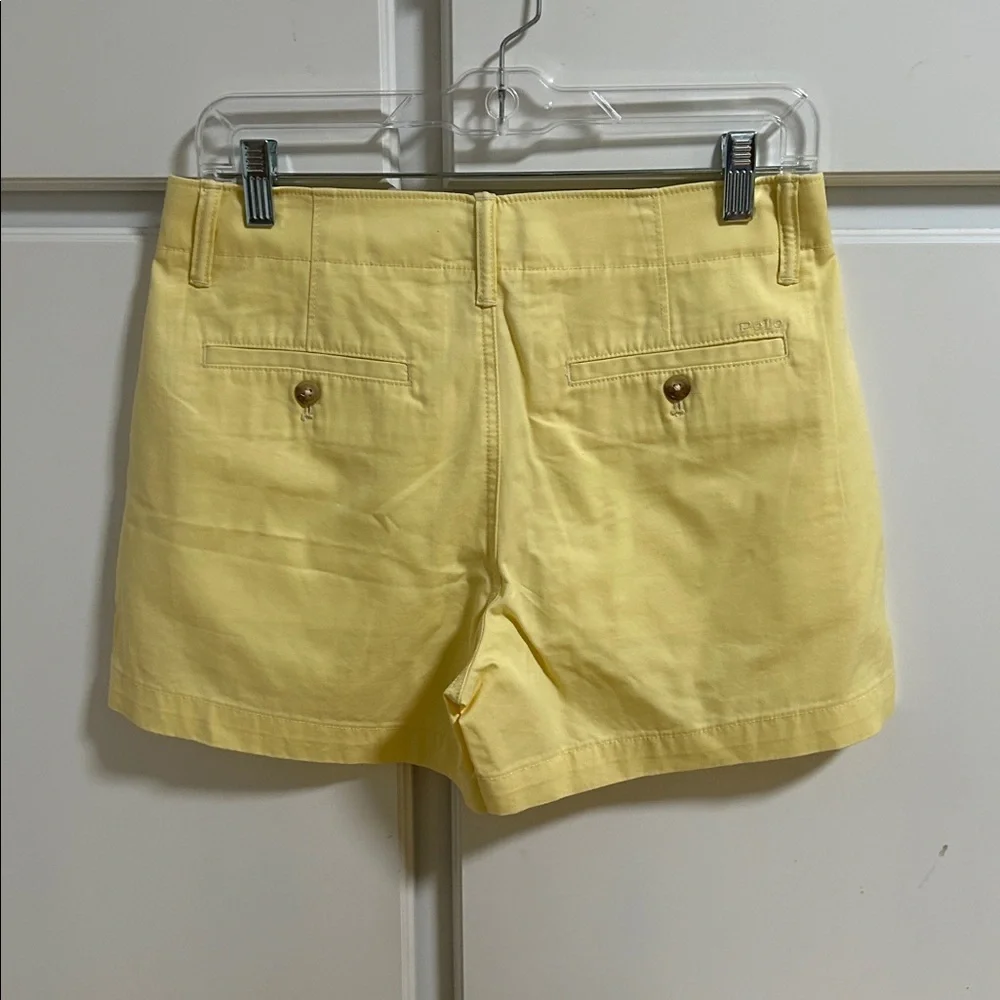 Polo by Ralph Lauren Yellow Cotton Shorts NWT 0